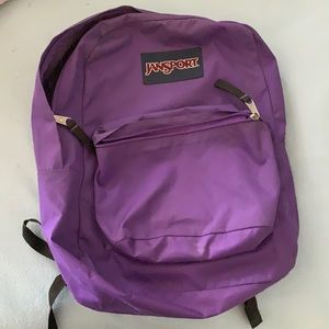Purple Jansport backpack